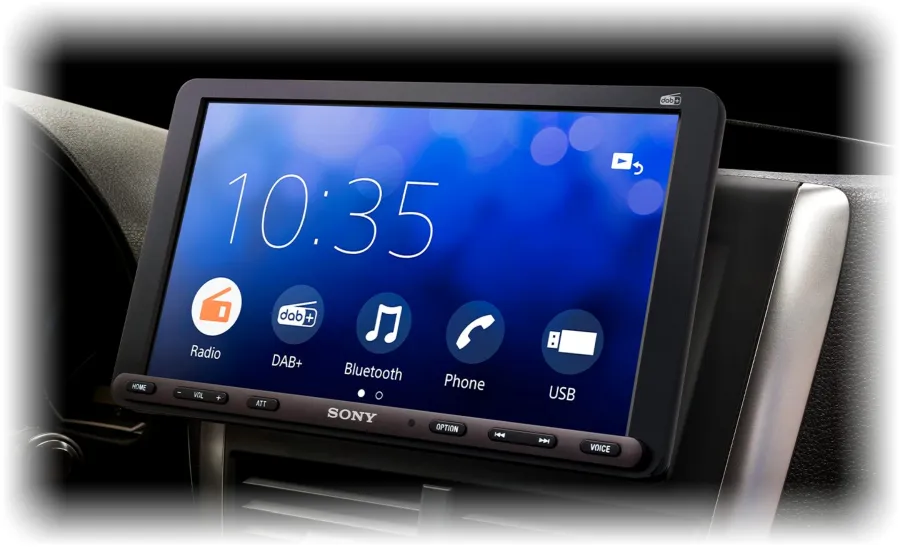 Oversized 22.7cm (8.95") anti-glare touchscreen, see at a glance and safely to use.
